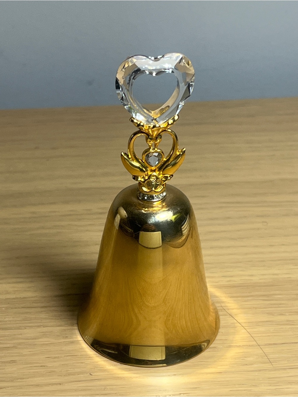 🔔 Rare Vintage 1985 Swarovski Trimlite Gold-Plated Carillon Bell ✨